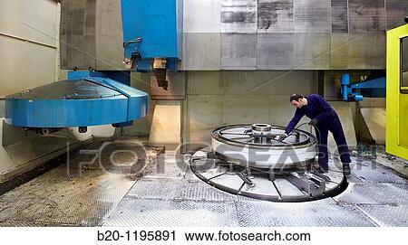 Vertical lathe for turning very large diameters and heavy workpieces, manufacture of stainless steel containers, Gipuzkoa, Euskadi, Spain View Large Photo Image Stock Image - Vertical lathe for turning very large diameters and heavy workpieces, manufacture of stainless steel containers, Gipuzkoa, Euskadi, Spain. Fotosearch