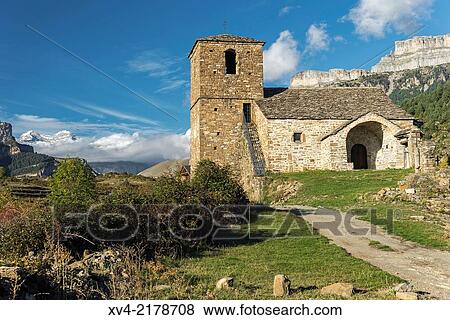 Vi? small village. Sobrarbe, Huesca Pyrenees, Arag? n, Spain. View Large Photo Image Stock Photo - Vi? small village. Sobrarbe, Huesca Pyrenees, Arag? n, Spain.. Fotosearch