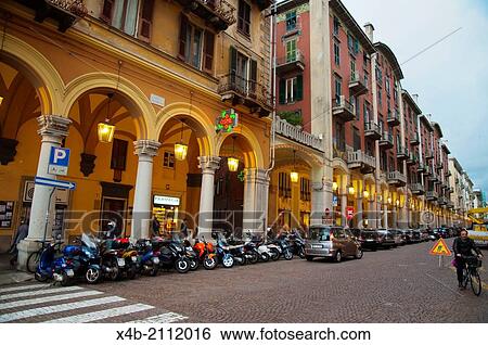 Stock Photograph - Via Paleocapa main street Savona city Liguria region Italy Europe.. Fotosearch