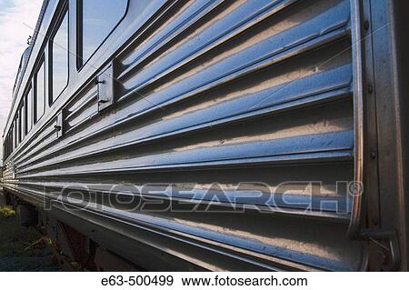 Stock Photo - VIA Rail RDC car, Nanaimo, British Columbia, Canada. Fotosearch