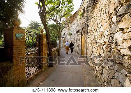 Via (street) Tragara. Capri. Italy. View Large Photo Image Stock Photo - Via (street) Tragara. Capri. Italy.. Fotosearch