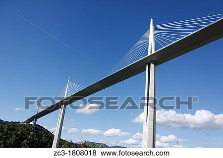 Viaduct Millau, A75, Aveyron, Midi-Pyrenees, France View Large Photo Image Stock Photo - Viaduct Millau, A75, Aveyron, Midi-Pyrenees, France. Fotosearch