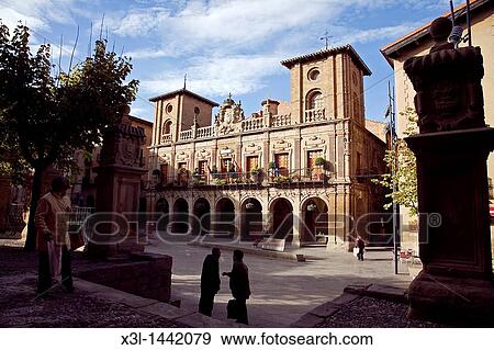 Viana Town Hall, Navarra Spain View Large Photo Image Stock Photo - Viana Town Hall, Navarra Spain. Fotosearch