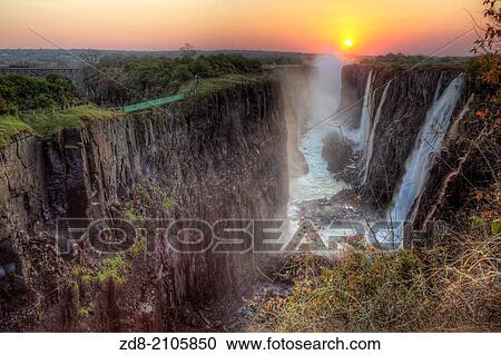 victoria falls in zambia side. View Large Photo Image Stock Image - victoria falls in zambia side.. Fotosearch