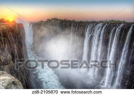 victoria falls in zambia side. View Large Photo Image Stock Image - victoria falls in zambia side.. Fotosearch