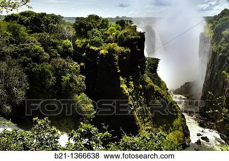 Victoria Falls, Zimbabwe View Large Photo Image Stock Photo - Victoria Falls, Zimbabwe. Fotosearch