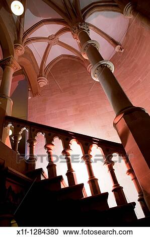 Victorian Gothic architecture - Interior, Old College Aberystwyth University Wales UK View Large Photo Image Stock Image - Victorian Gothic architecture - Interior, Old College Aberystwyth University Wales UK. Fotosearch
