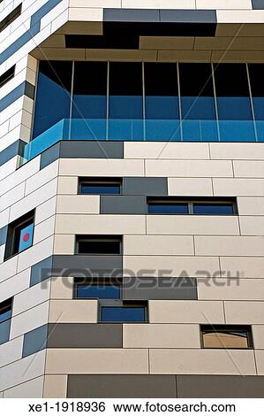 Vidra Foc building, 2009, architect: Alvaro Bermejo, 22@, Barcelona, Catalonia, Spain. View Large Photo Image Stock Photograph - Vidra Foc building, 2009, architect: Alvaro Bermejo, 22@, Barcelona, Catalonia, Spain.. Fotosearch