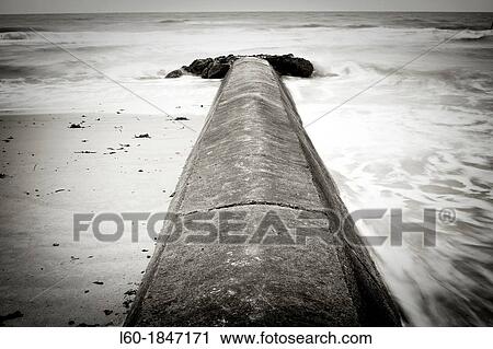 Stock Image - Vierville sur mer, Omaha beach, Normandy, France. Fotosearch