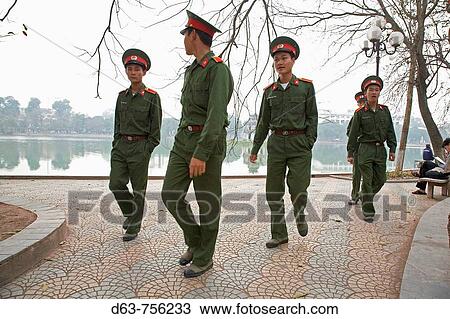 Vietnam Soldiers at Hoan Kiem Lake, Hanoi View Large Photo Image Stock Image - Vietnam Soldiers at Hoan Kiem Lake, Hanoi. Fotosearch