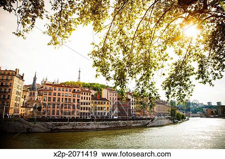 Vieux Lyon,, Rhone Alps, France, Europe View Large Photo Image Stock Photo - Vieux Lyon,, Rhone Alps, France, Europe. Fotosearch