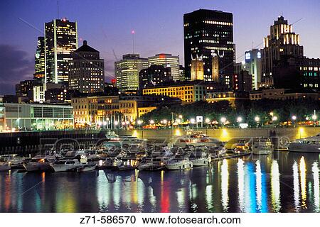 Vieux Port & skyline. Montr? al. Qu? bec. Canada View Large Photo Image Stock Image - Vieux Port & skyline. Montr? al. Qu? bec. Canada. Fotosearch
