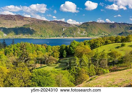 View across Derwent Water towards east, Lake District National Park, Cumbria, England, UK, Europe. View Large Photo Image Stock Image - View across Derwent Water towards east, Lake District National Park, Cumbria, England, UK, Europe.. Fotosearch
