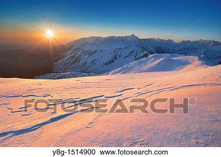 View at sunrise from Kondracka Kopa, Tatra National Park, Poland, Europe View Large Photo Image Stock Image - View at sunrise from Kondracka Kopa, Tatra National Park, Poland, Europe. Fotosearch