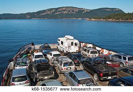 view from a ferry toward Galiano Island, British Columbia, Canada View Large Photo Image Stock Photo - view from a ferry toward Galiano Island, British Columbia, Canada. Fotosearch