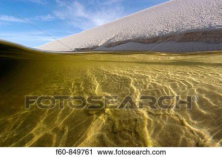 View from inside one of the lakes at Lencois Maranhenses National Park, Santo Amaro, Maranh? o, Brazil View Large Photo Image Stock Image - View from inside one of the lakes at Lencois Maranhenses National Park, Santo Amaro, Maranh? o, Brazil. Fotosearch