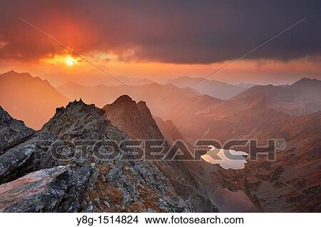 Picture - View from Koprowy Peak, Tatra National Park, Slovakia, Europe. Fotosearch