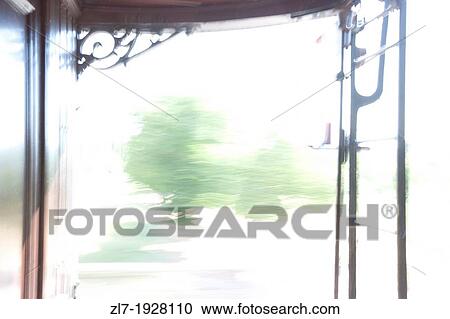 Stock Image - View from steam train Madrid Aranjuez. Spain. Fotosearch