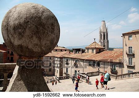 View from the Cathedral of Girona. Catalonia, Spain View Large Photo Image Stock Image - View from the Cathedral of Girona. Catalonia, Spain. Fotosearch