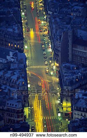 View from the Montparnasse tower, Rue de Rennes, Paris. France View Large Photo Image Stock Photo - View from the Montparnasse tower, Rue de Rennes, Paris. France. Fotosearch