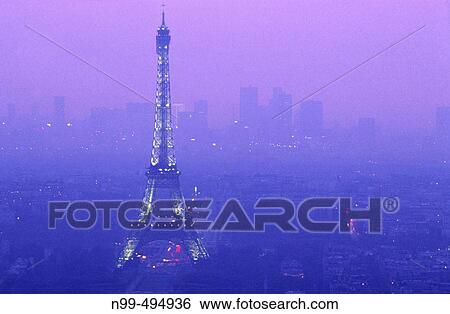 View from the Montparnasse tower, Eiffel tower, La D? fense, Paris. France View Large Photo Image Stock Photograph - View from the Montparnasse tower, Eiffel tower, La D? fense, Paris. France. Fotosearch