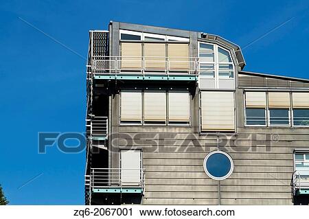 Stock Image - View of a Building in the Port City in Hamburg, Germany.. Fotosearch