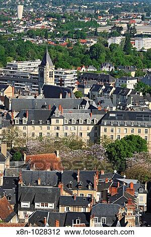 View of Bourges from the tower of Bourges Cathedral, Bourges, France View Large Photo Image Stock Image - View of Bourges from the tower of Bourges Cathedral, Bourges, France. Fotosearch