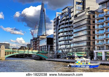 View of city from Thames, London, UK View Large Photo Image Stock Photo - View of city from Thames, London, UK. Fotosearch