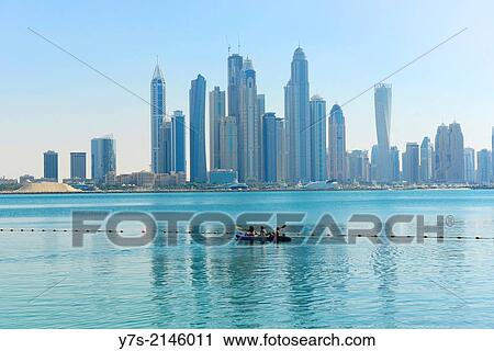 View of Jumeirah in Dubai from a Palm island resort, United Arab Emirates. View Large Photo Image Stock Image - View of Jumeirah in Dubai from a Palm island resort, United Arab Emirates.. Fotosearch