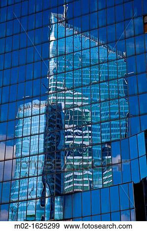 Stock Photo - View of La Defense, the biggest business zone in Paris, Ile de France, France, Europe. Fotosearch
