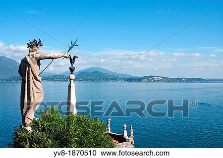 View of Lake Maggiore from Palace of Isola Bella, Italy View Large Photo Image Stock Image - View of Lake Maggiore from Palace of Isola Bella, Italy. Fotosearch
