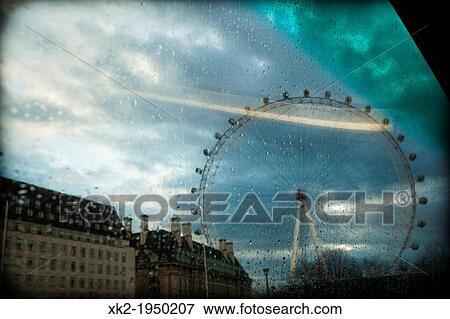 View of London Eye from a Bus window, London, UK View Large Photo Image Stock Photo - View of London Eye from a Bus window, London, UK. Fotosearch
