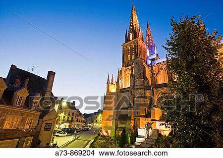 View of Notre Dame Cathedral, Sees. Orne, Basse-Normandie, France View Large Photo Image Picture - View of Notre Dame Cathedral, Sees. Orne, Basse-Normandie, France. Fotosearch
