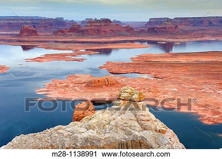 View of Padre Bay and Lake Powell from Alstrom Point, Glen Canyon National Recreation Area Utah View Large Photo Image Stock Image - View of Padre Bay and Lake Powell from Alstrom Point, Glen Canyon National Recreation Area Utah. Fotosearch