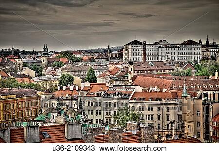 Stock Image - View of Prague, Czech Republic.. Fotosearch