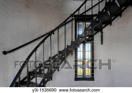 View of spiral staircase and window of the St. Augustine lighthouse in St. Augustine, Florida, USA. The lighthouse, built in 1874, is 165 feet tall, has 219 steps, and 8 landings. View Large Photo Image Stock Image - View of spiral staircase and window of the St. Augustine lighthouse in St. Augustine, Florida, USA. The lighthouse, built in 1874, is 165 feet tall, has 219 steps, and 8 landings.. Fotosearch