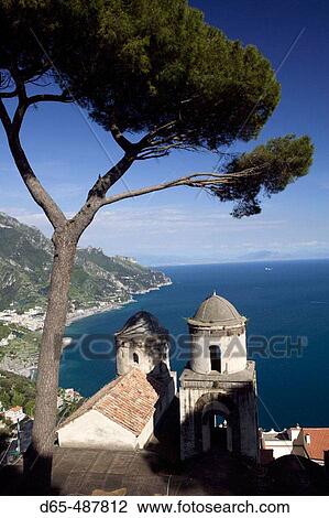 View of the Amalfi Coastline from Villa Rufolo. Ravello. Amalfi Coast. Campania. Italy. View Large Photo Image Stock Image - View of the Amalfi Coastline from Villa Rufolo. Ravello. Amalfi Coast. Campania. Italy.. Fotosearch