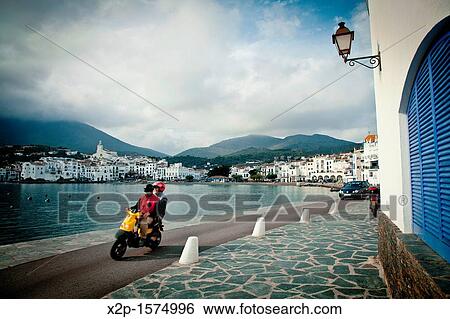 View of the Bay and the town of Cadaqu's in Cap de Creus, Girona, Spain View Large Photo Image Stock Photograph - View of the Bay and the town of Cadaqu's in Cap de Creus, Girona, Spain. Fotosearch