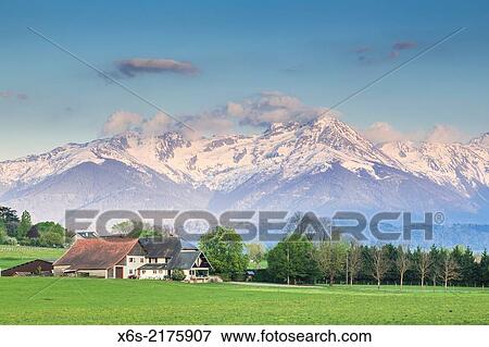 View of the Massif de Belledone from Challes-Les-Eaux in Savoie, Rh? ne-Alpes, France. View Large Photo Image Stock Photo - View of the Massif de Belledone from Challes-Les-Eaux in Savoie, Rh? ne-Alpes, France.. Fotosearch