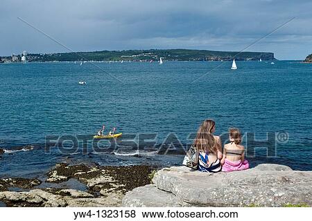 View of The North and South Head of Sydney Harbour from Rocky Point island, Balmoral, Sydney, Australia View Large Photo Image Stock Photo - View of The North and South Head of Sydney Harbour from Rocky Point island, Balmoral, Sydney, Australia. Fotosearch