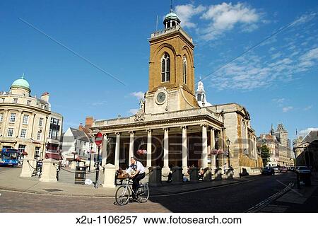 View of town centre, showing All Saints Church, Northampton, England View Large Photo Image Stock Photo - View of town centre, showing All Saints Church, Northampton, England. Fotosearch