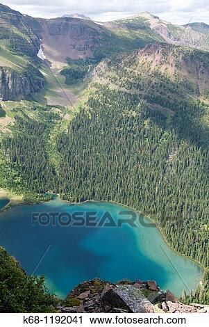 View of Wall Lake in Akamina-Kishenena Provincial Park, British Columbia, Canada View Large Photo Image Stock Image - View of Wall Lake in Akamina-Kishenena Provincial Park, British Columbia, Canada. Fotosearch