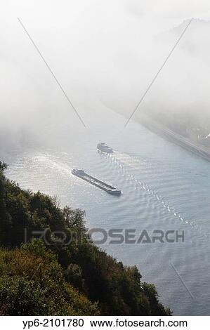 view on river Rhine with fog, near Boppard, Rhineland-Palatinate, Germany. View Large Photo Image Stock Image - view on river Rhine with fog, near Boppard, Rhineland-Palatinate, Germany.. Fotosearch