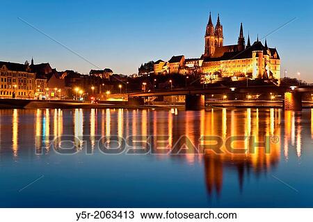 View over the Elbe river to Albrechtsburg Castle, Meissen, Saxony, Germany, Europe. View Large Photo Image Stock Image - View over the Elbe river to Albrechtsburg Castle, Meissen, Saxony, Germany, Europe.. Fotosearch