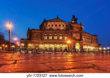View over the Theater square to the Semper Opera House Dresden, Saxony, Germany, Europe View Large Photo Image Stock Photo - View over the Theater square to the Semper Opera House Dresden, Saxony, Germany, Europe. Fotosearch