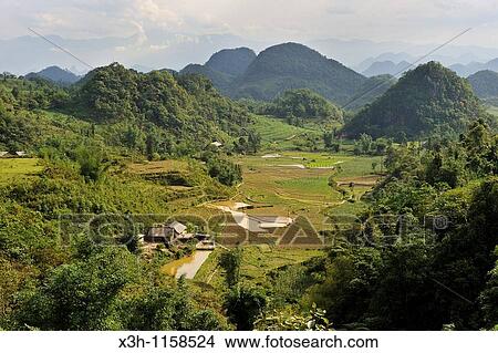 view over the valley on the way up to Quan Ba Pass, Ha Giang province, northern Vietnam, southeast asia View Large Photo Image Picture - view over the valley on the way up to Quan Ba Pass, Ha Giang province, northern Vietnam, southeast asia. Fotosearch