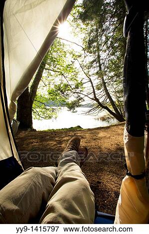 View through tent on Cascade Lake - Moran State Park, Orcas Island, Washington View Large Photo Image Stock Photo - View through tent on Cascade Lake - Moran State Park, Orcas Island, Washington. Fotosearch