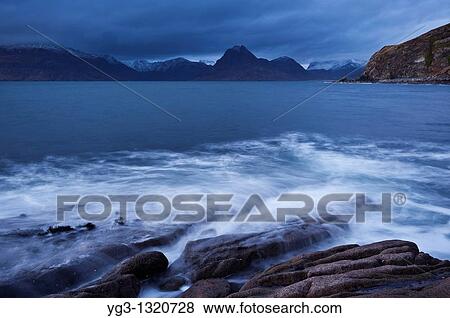 View towards Black Cuillins from Elgol, Isle of Skye, Scotland View Large Photo Image Stock Photo - View towards Black Cuillins from Elgol, Isle of Skye, Scotland. Fotosearch