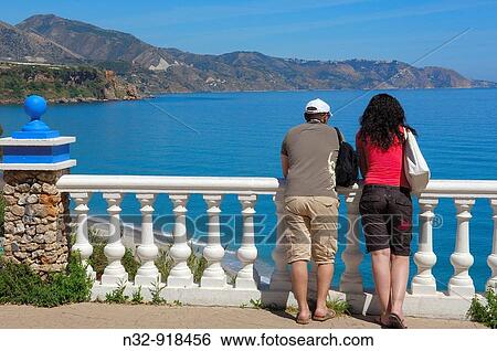 Viewpoint, Nerja. Costa del Sol, Malaga province, Andalusia, Spain View Large Photo Image Stock Photograph - Viewpoint, Nerja. Costa del Sol, Malaga province, Andalusia, Spain. Fotosearch