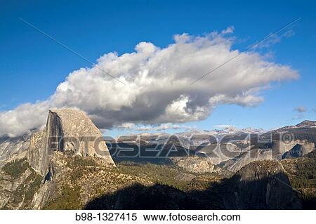 Views from Galcier Point, Yosemite National Park, California Half Dome View Large Photo Image Stock Photography - Views from Galcier Point, Yosemite National Park, California Half Dome. Fotosearch